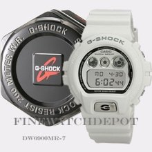 Authentic G-shock White Digital Watch Dw6900mr-7cr