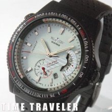 Automatic Mechanical Silicon Mens Wrist Watch Date