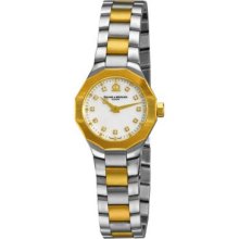 Baume & Mercier Women's Swiss Quartz Mother-of-Pearl Dial Diamond Accent Two-tone Bracelet Watch