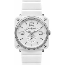 Bell & Ross Aviation BRS-WHITECRMC-B Unisex wristwatch