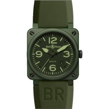 Bell & Ross Aviation Military Green Ceramic Automatic Watch