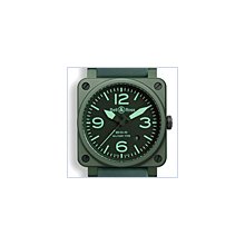 Bell & Ross Aviation BR 03-92 Military Ceramic Mens Watch BR0392-CERAM-MIL