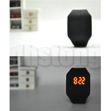 Black Ultrathin Very Light Led Digital Sport Girl Boy Pastel Color Fashion Watch