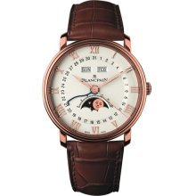 Blancpain Villeret Complete Calendar with Moon Phase in 18kt Rose Gold
