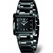 Boccia Ladies Black Titanium Bracelet Watch B3155-05