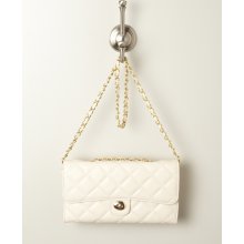 Bone Zenith Small Quilted Shoulder Bag