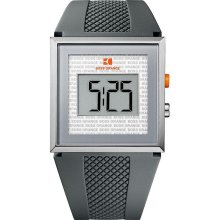 BOSS ORANGE Grey Rubber LCD Mens Watch 1512699