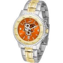 Bowling Green State Falcons Men's Stainless Steel and Gold Tone Watch