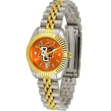 Bowling Green State Falcons Ladies Gold Dress Watch