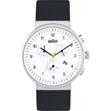 Braun Chronograph White by Dietrich Lubs and Dieter Rams
