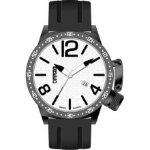 Breed Lucan 3003 Men's Sports Analog Watch - Black Bezel/ White Dial