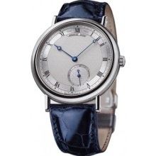Breguet Watches Classique Silver Dial Leather Men's Automatic Blue Le