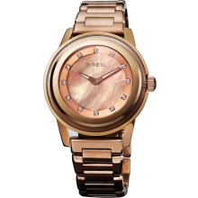 Breil 'Orchestra' Crystal & Rose Gold Bracelet Watch Rosegold