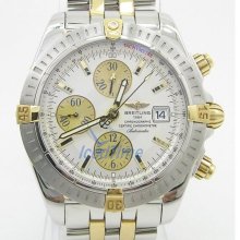 Breitling Chronomat Evolution Silver Dial Chronograph Mens Watch B1335611-G570TT