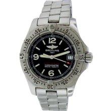 Breitling Colt Oceane Black Dial Stainless Steel Womens Watch