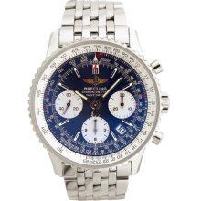 Breitling Navitimer Steel Mens Watch Blue Analog Dial A2332212-C586SS