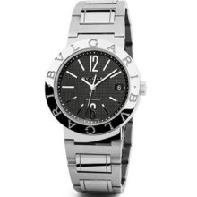 Bulgari Bvlgari Large Black Dial 38mm Auto Bracelet - Bb38bssdauto/n Ret: $6,000