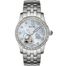 Bulova Ladies` Mechanical Watch With Open Heart