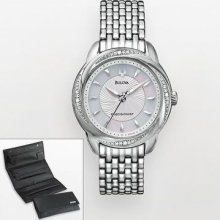 Bulova Precisionist Women's Watch (96r153) Plus Free Gift