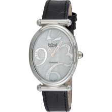 Burgi Women's Swiss Quartz Stainless Steel Floral Watch (Will add iusing FasTrack)