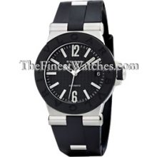 Bvlgari Men's Diagono Black Dial Watch DG35BSVD