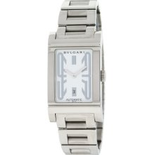 Bvlgari Rettangolo Rt45s Stainless Steel Swiss Automatic Mens Watch