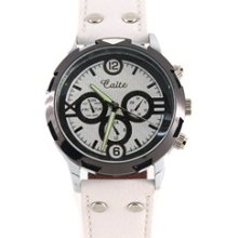 Caite 8087G Quartz Wrist Watch (White)