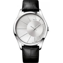 Calvin Klein K0S21120 Watch Deluxe Mens - Silver Dial Stainless Steel Case Quartz Movement