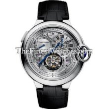 Cartier Ballon Bleu Tourbillon Two-Timezone White Gold Watch W6920081