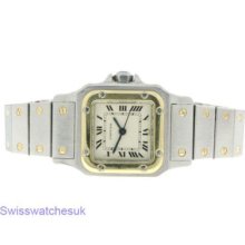 Cartier Santos Auto Lady Steel Gold Watch Shipped From London,uk, Contact Us