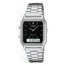 Casio Analog Digital Mens Watch Dual Time Aq-230 Aq230a