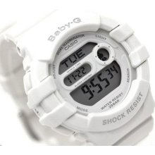 Casio Baby-g, Digital, 200m Wr, Bgd140 Bgd-140-7a, Matte White, 5-year Battery