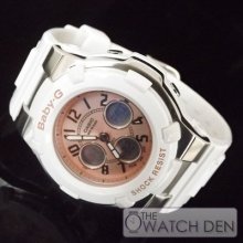 Casio - Baby-g White Ladies Watch - Bga-110-7b2er
