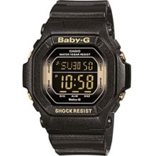 Casio - Bg-5605Sa-1Er - Ladies Watch - Quartz - Digital - Black Resin Strap