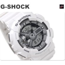 Casio G-shock Hyper Colors White 100m Men's Watch Ga110 Ga110c Ga-110c-7a