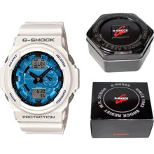 Casio G Shock White Blue Face GA150MF-7A