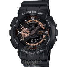 Casio G-Shock wrist watches: G-Shock Ana/Digi Black/Gold ga110rg-1a