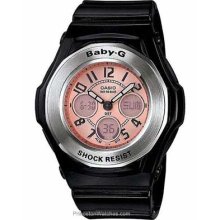 Casio Ladies Baby-G Black X Pink Ana-Digi Watch 5 Daily BGA107-1B