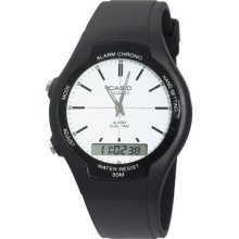 Casio Men's Aw90h 7e Sport Multi Function White Dial Dual Time Watch Wrist