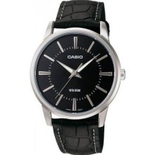 Casio Watches Ltp-1303l-1a Wrist Watch Quartz Black Leather Warranty Zxc