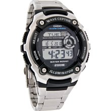 Casio Waveceptor Illuminator Mens World Time Alarm Chrono Watch WV200DU-1AVER