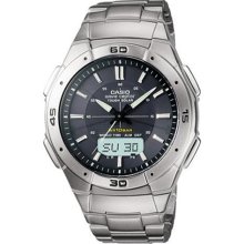 Casio Waveceptor Solar Atomic Stainless Steel Mens Watch WVA470DJ-1A