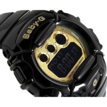 Casio Women's Bg1006sa-1cdr Metallic Gold Dial Black Baby-g Watch