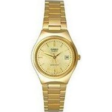 Casio Women's Core LTP1170N-9A Gold Gold Tone Quartz Watch with Gold Dial