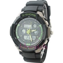 Charisma Waterproof Lcd Dual Display Army Hiking Sport Men Boy Women Wrist Watch