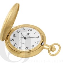 Charles Hubert Gold-Plated Hunter Case Mechanical Pocket Watch 3841-G