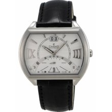 Charmex of Switzerland Watches Men's Monte Carlo White Dial Black Croc