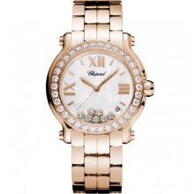 Chopard Happy Sport 18kt Rose Gold Ladies Watch 277481-5002