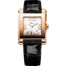 Chopard Happy Sport Square Medium Rose Gold Watch 275321-5004