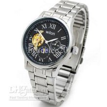 Christmas Promotion Gift Men Mechanical Watches With Box Stainless D